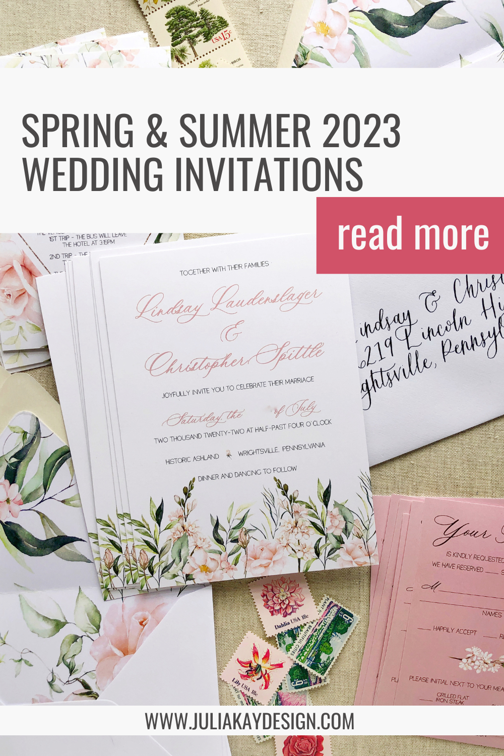 Spring and Summer 2023 Wedding Invitations