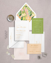 Anthurium Bliss Wedding Invitation Set