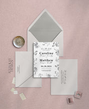 Chic Black and White Save the Dates