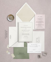 Modern Garden Party Wedding Invitation Set