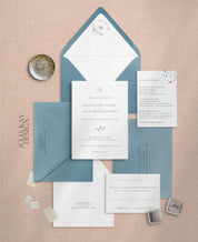 Modern Spring Wedding Invitation Set