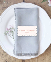 Feminine Terracotta Wedding Escort Cards