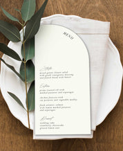Modern Stack Wedding Dinner Menu
