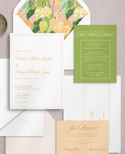 Anthurium Bliss Wedding Invitation Set