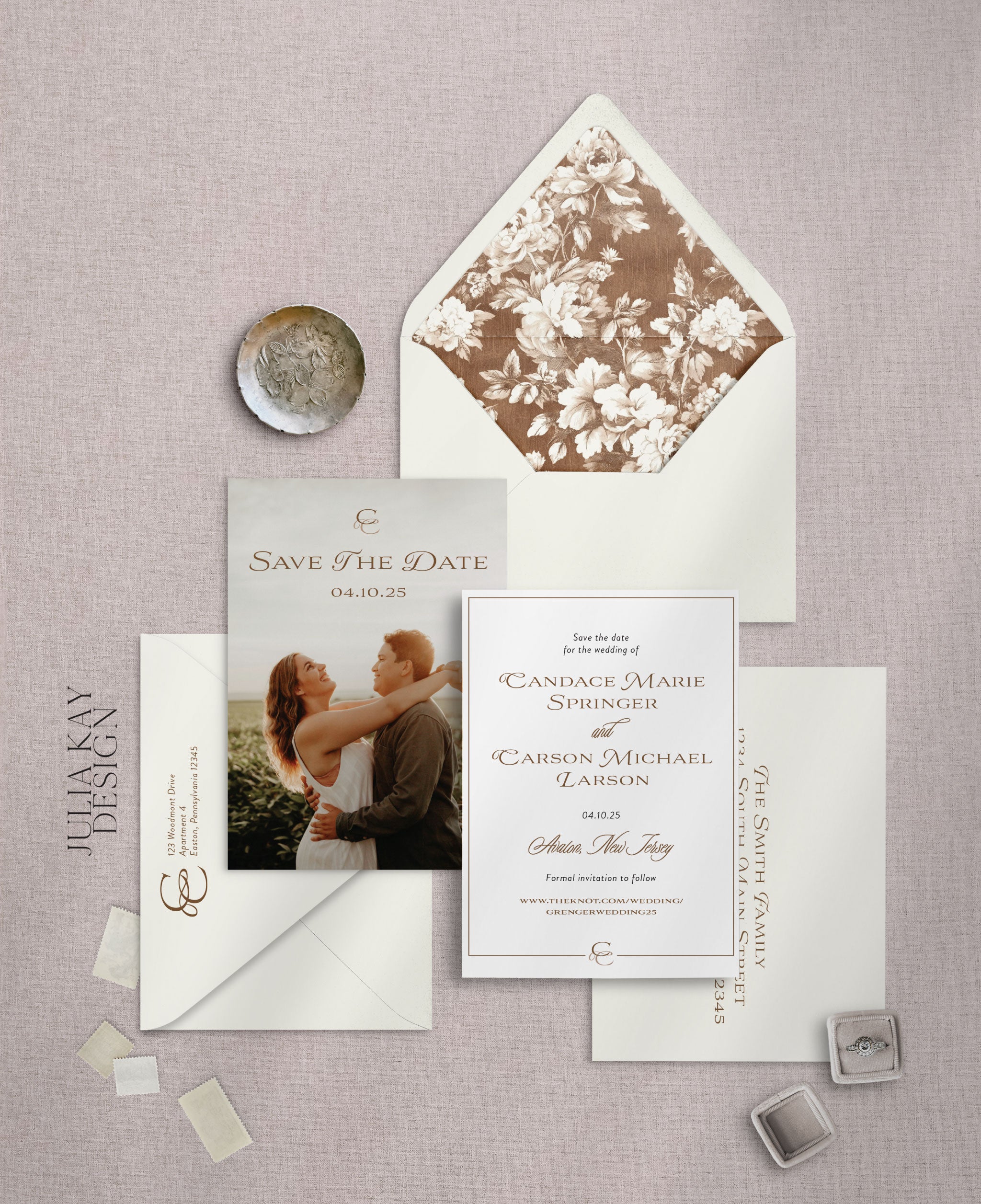 Mocha Mousse Save the Dates