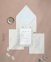 Spring Scalloped Save the Dates