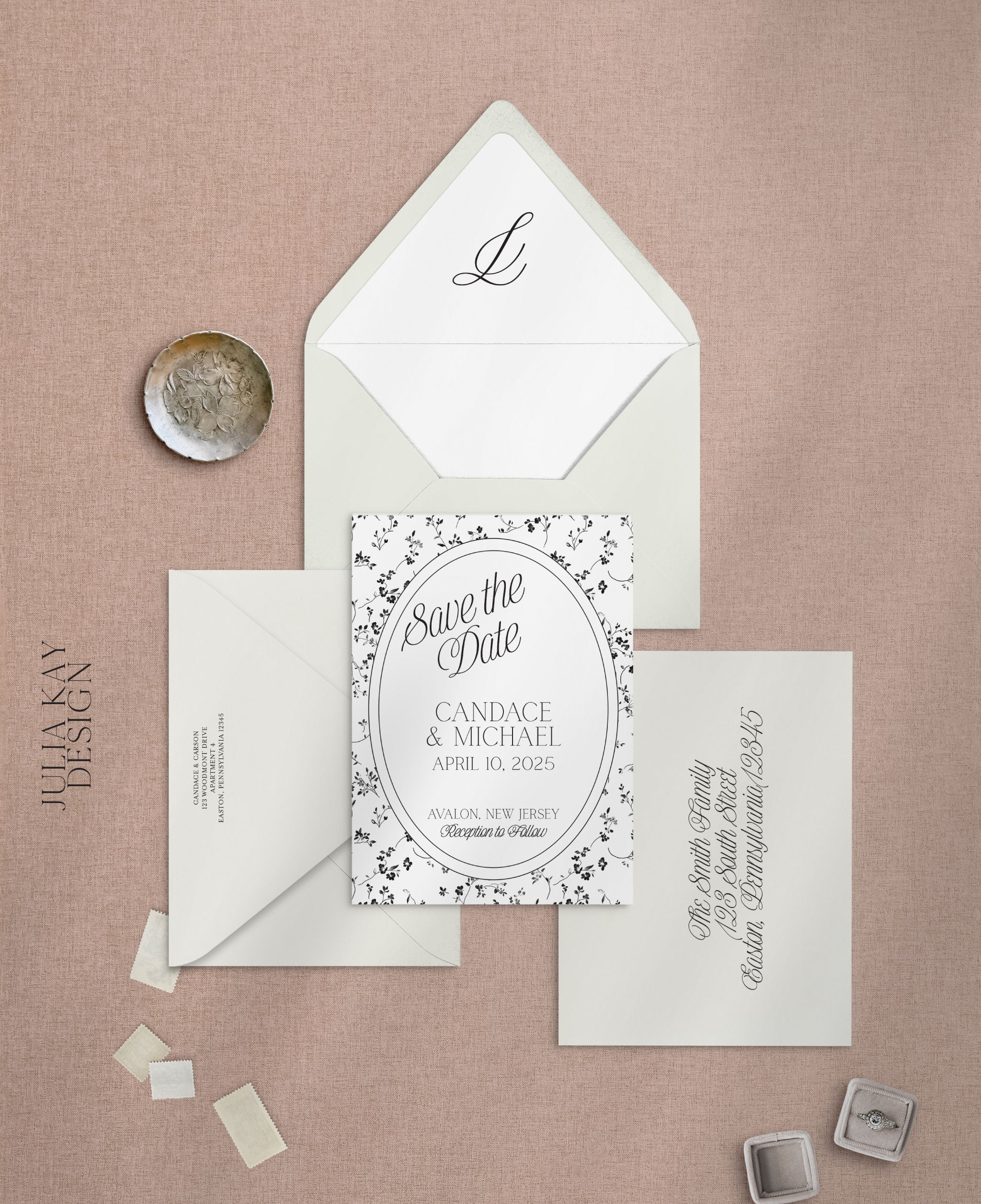 Slate and Silk Save the Dates