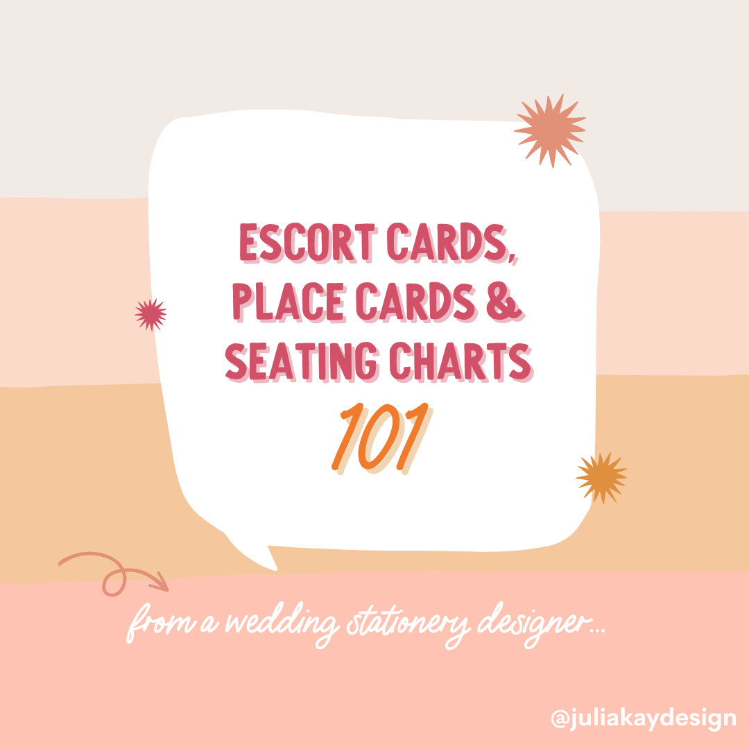 Escort Cards, Place Cards & Seating Charts 101