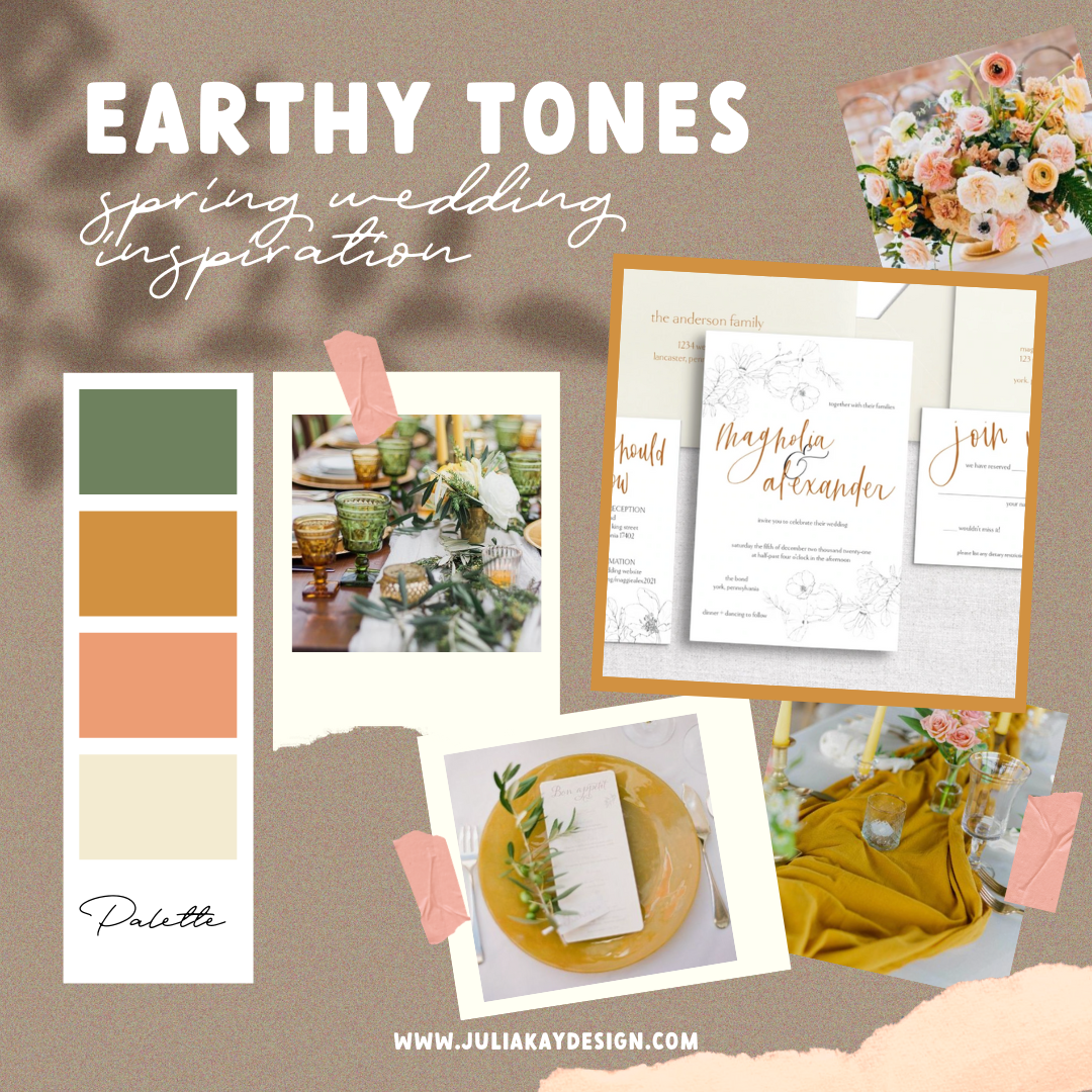 Earthy Tones Spring Wedding Inspiration