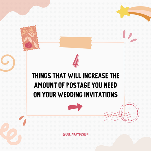4 Items That Will Increase Postage for your Wedding Invitations