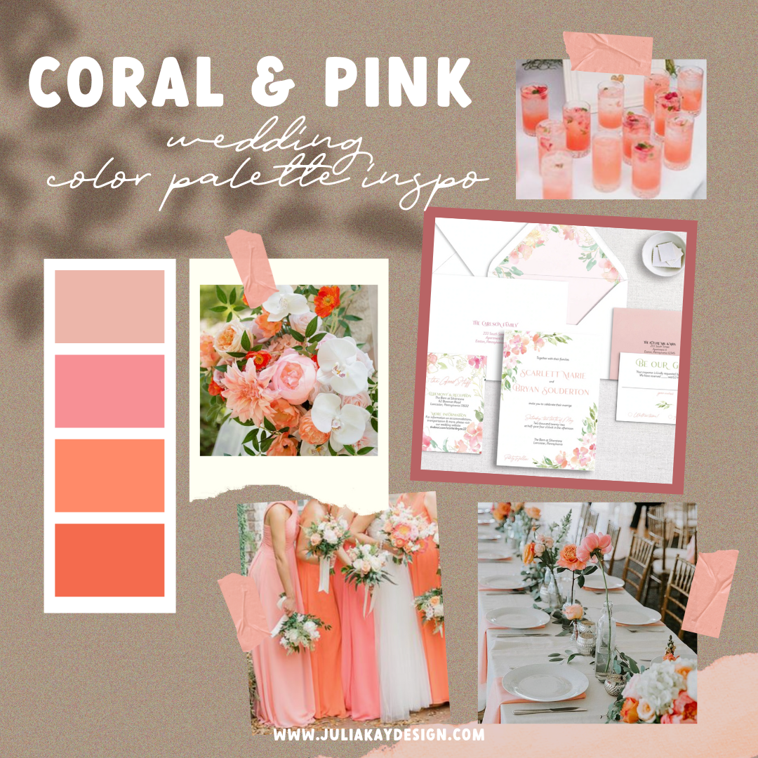 Coral & Pink Wedding Inspiration