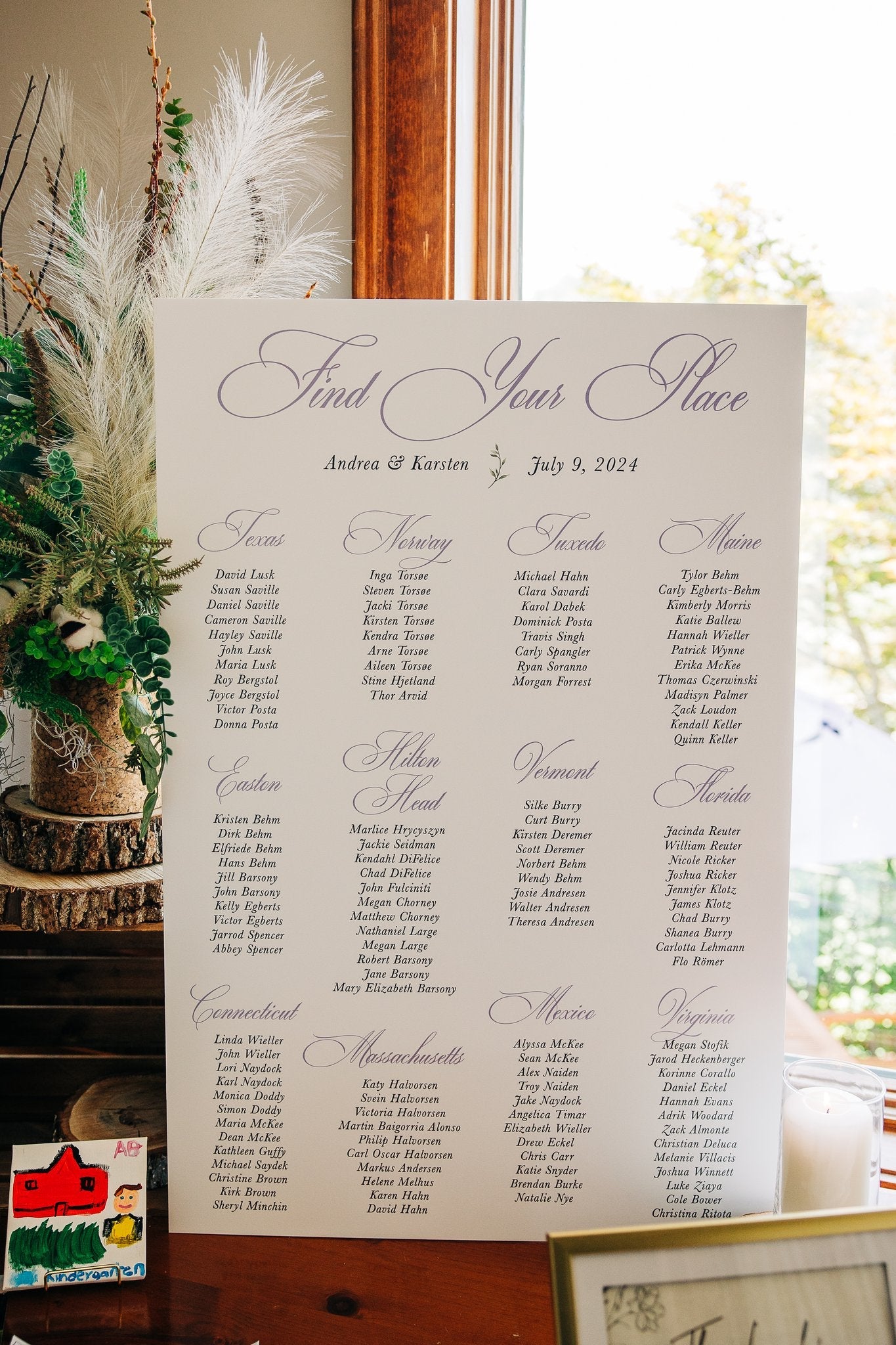 Unique & Stylish Headers for Your Wedding Seating Chart