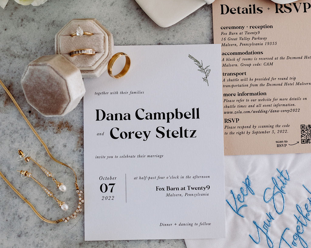 Why Cohesive Day-Of Wedding Stationery Completes Your Perfect Day