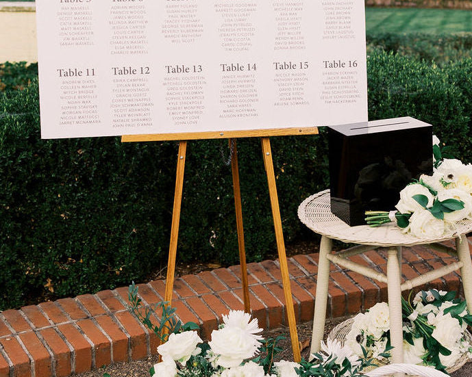 Unique & Stylish Headers for Your Wedding Seating Chart