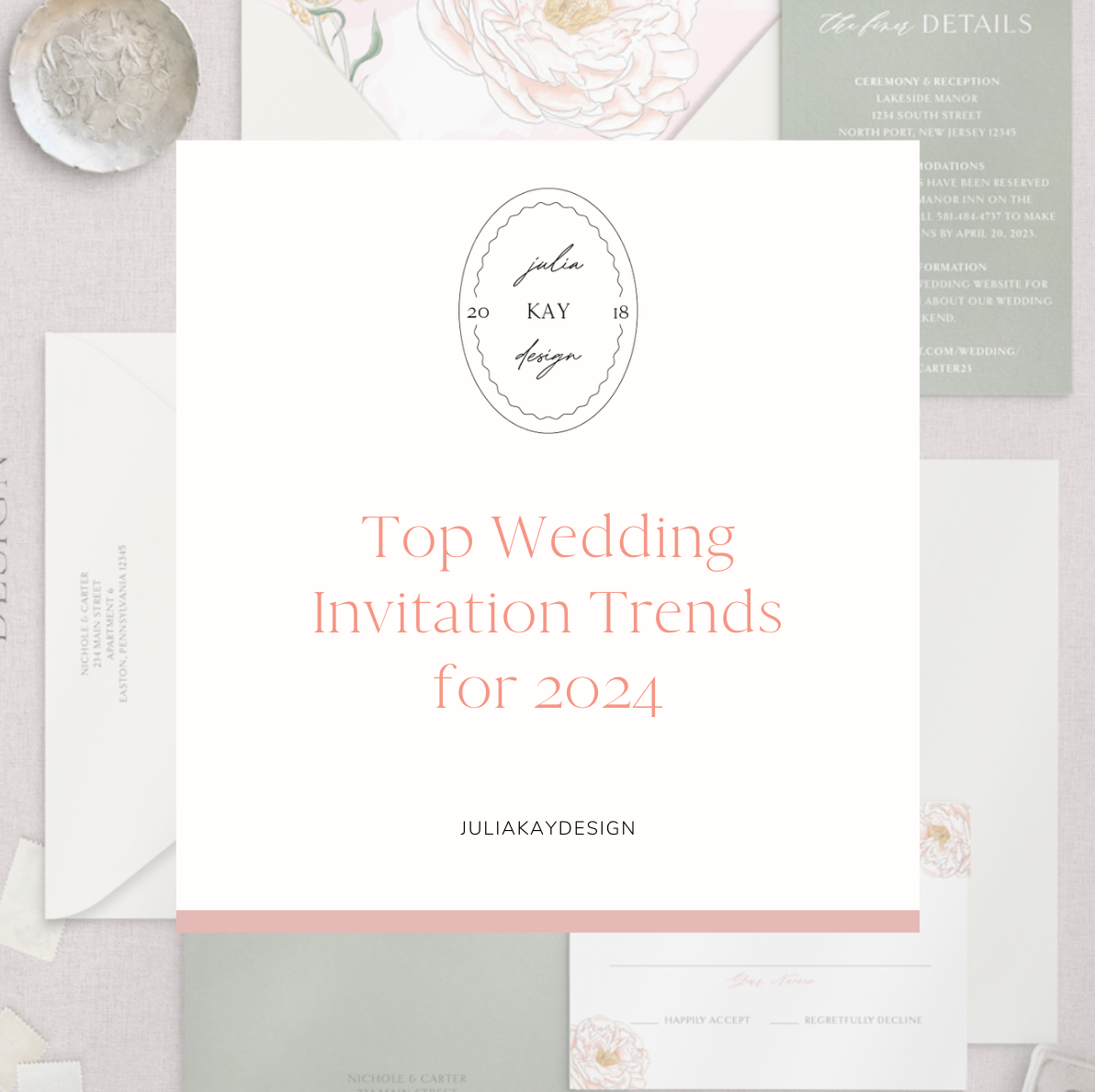 Top Wedding Invitation Trends for 2024