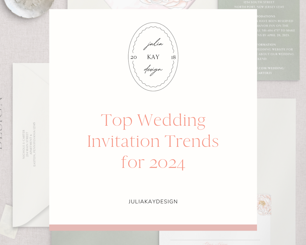 Top Wedding Invitation Trends for 2024