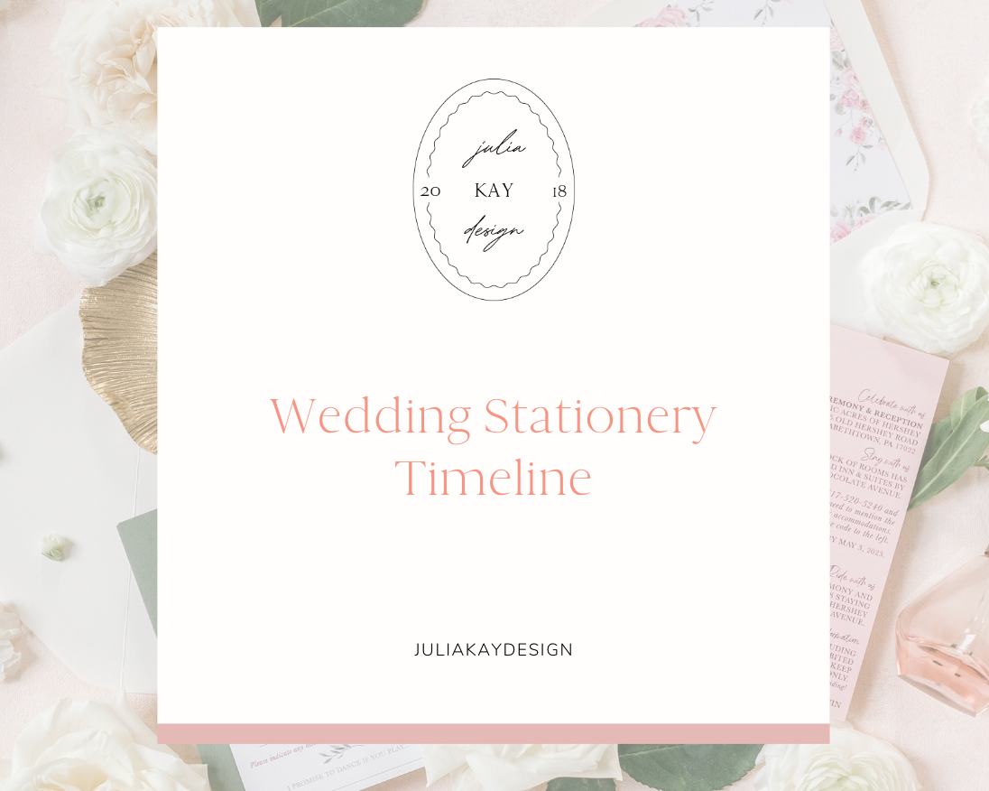 Wedding Stationery Timeline + Day-of Paper Goods List