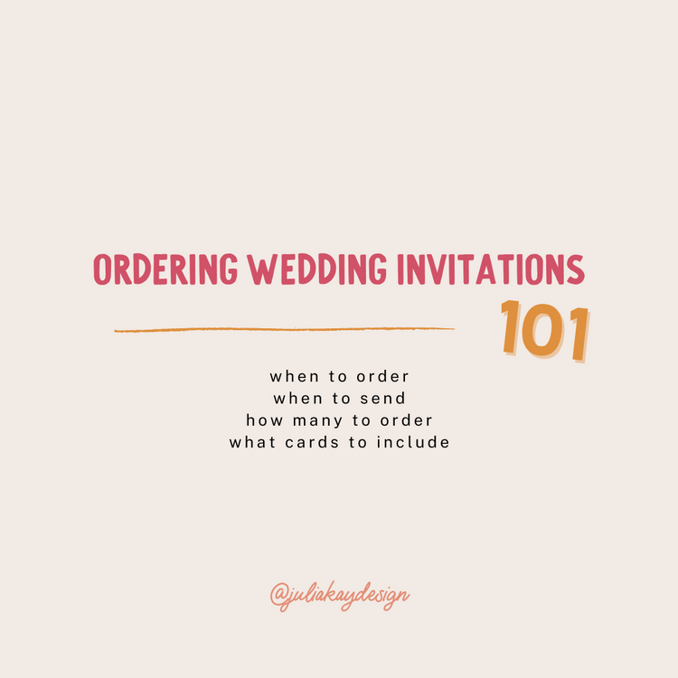 Ordering Wedding Invitations 101 Julia Kay Design