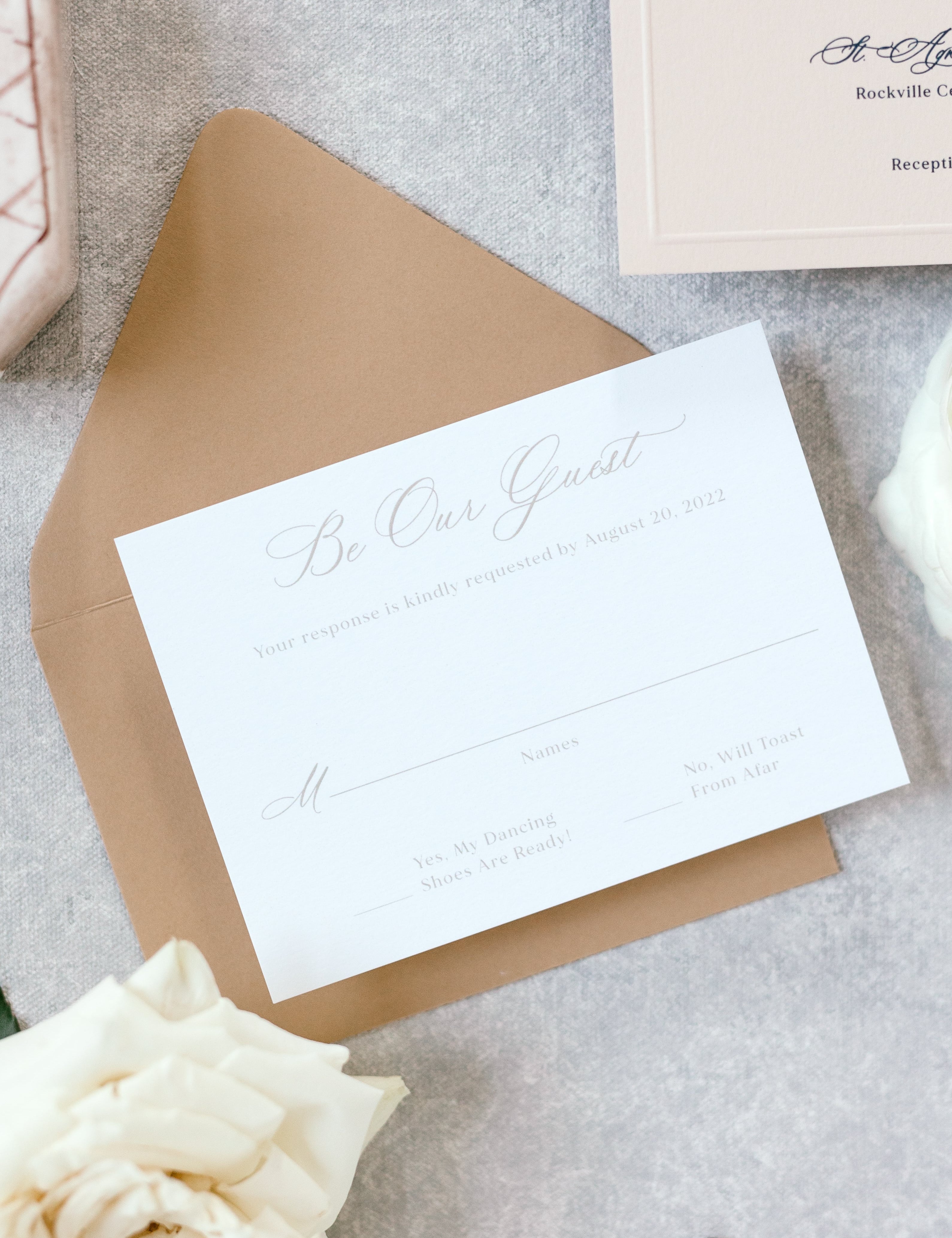 Online vs. Physical RSVP Cards
