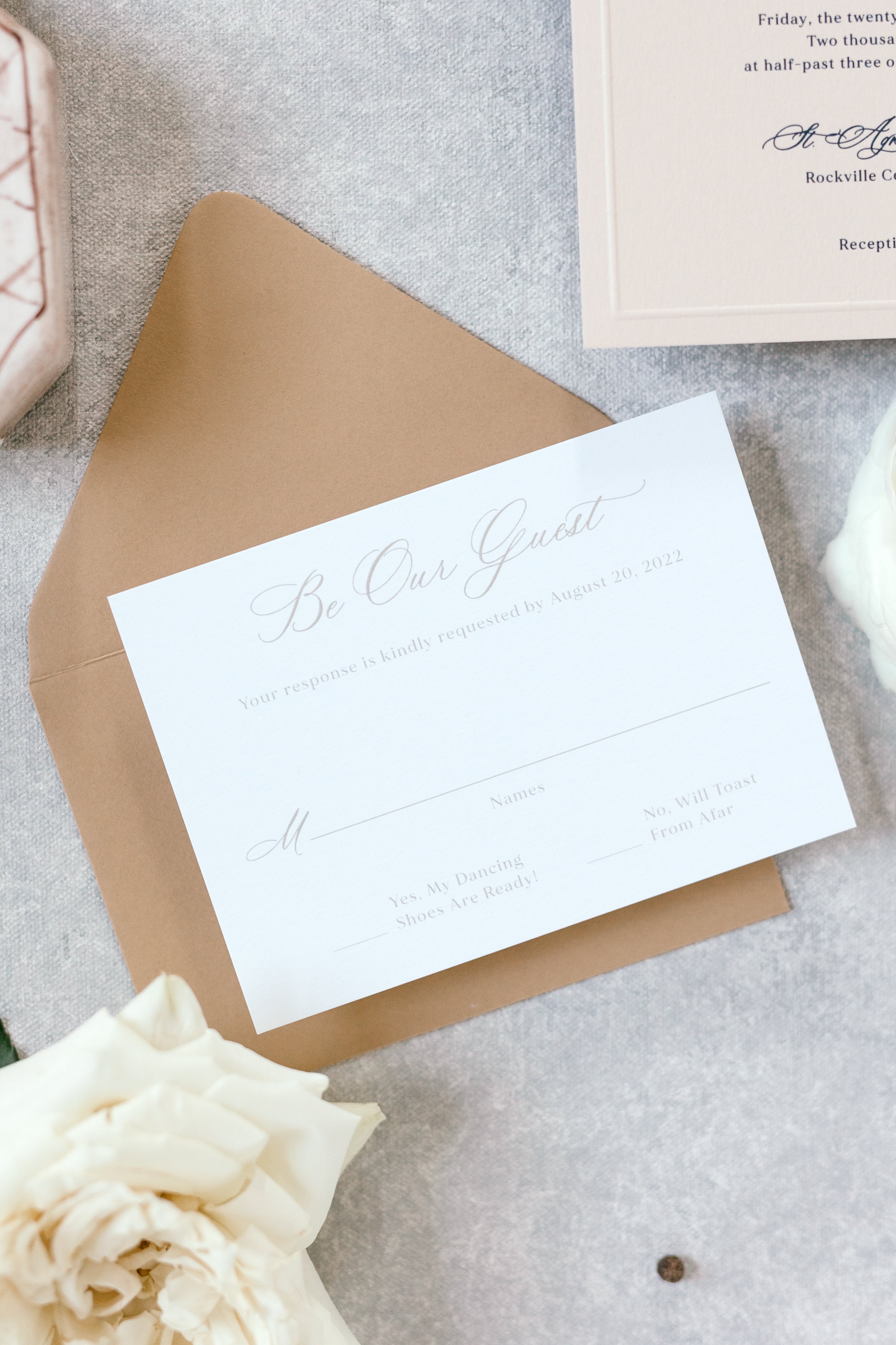 Online vs. Physical RSVP Cards