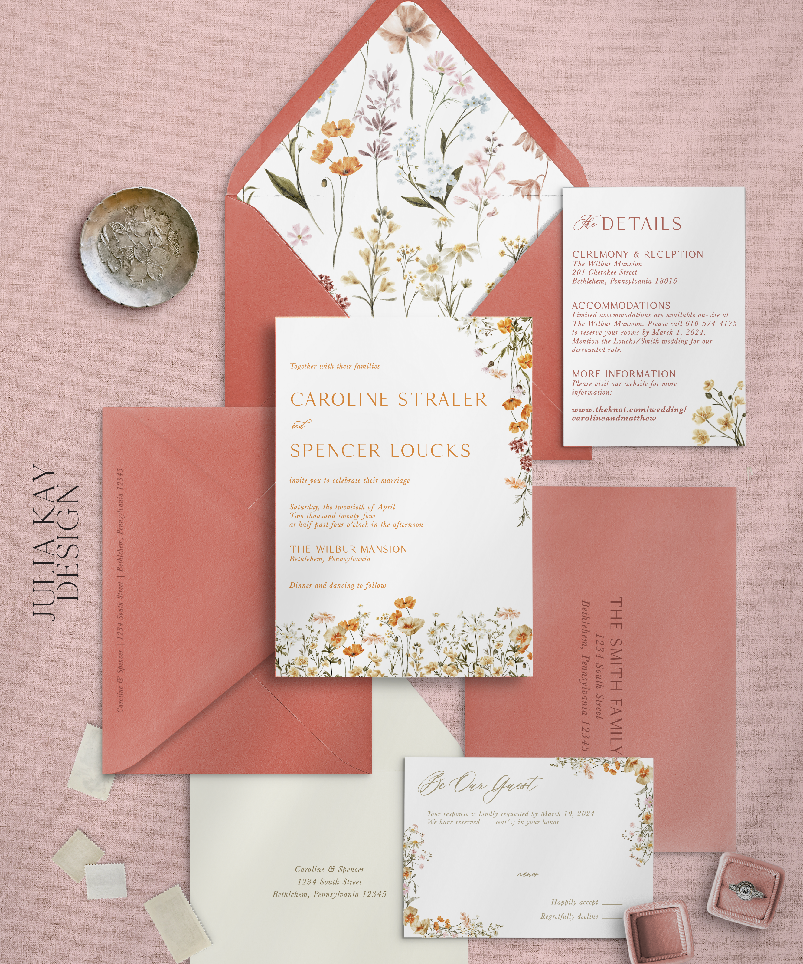 Tuscany Poppies Wedding Stationery