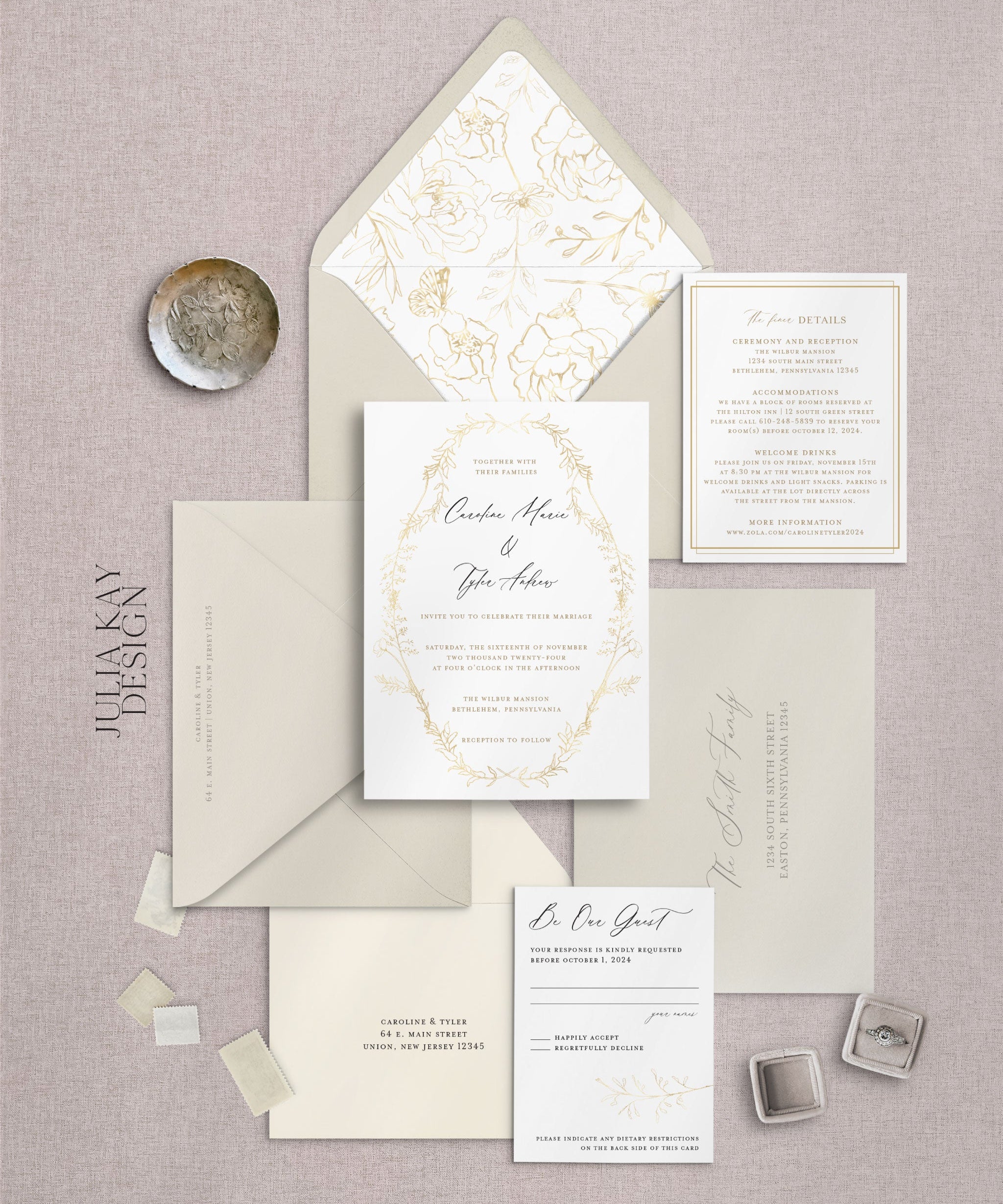 Golden Hour Wedding Stationery