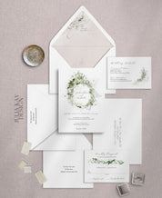 Fairy Garden Wedding Invitation Set