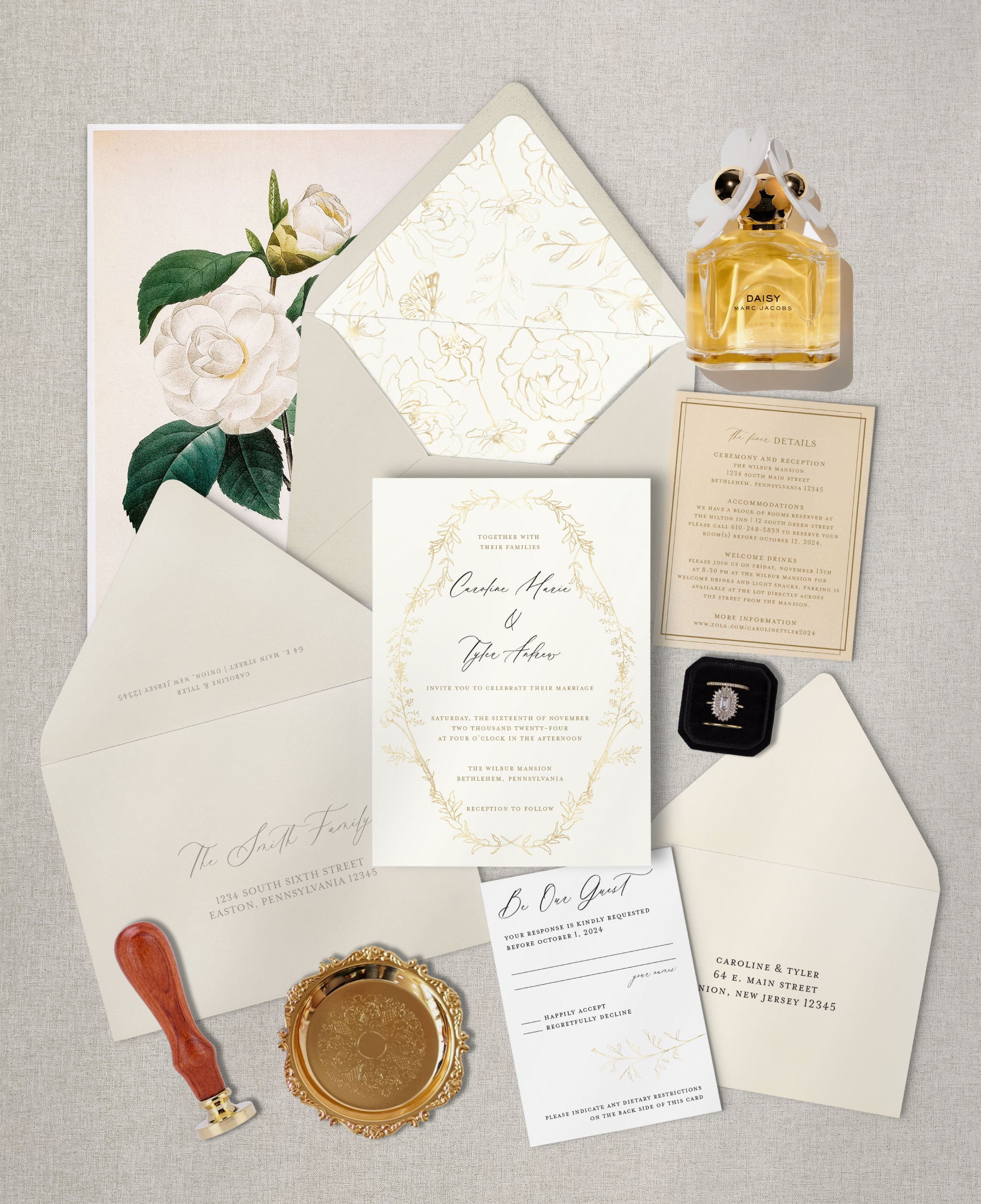 Golden Hour Wedding Invitation Set