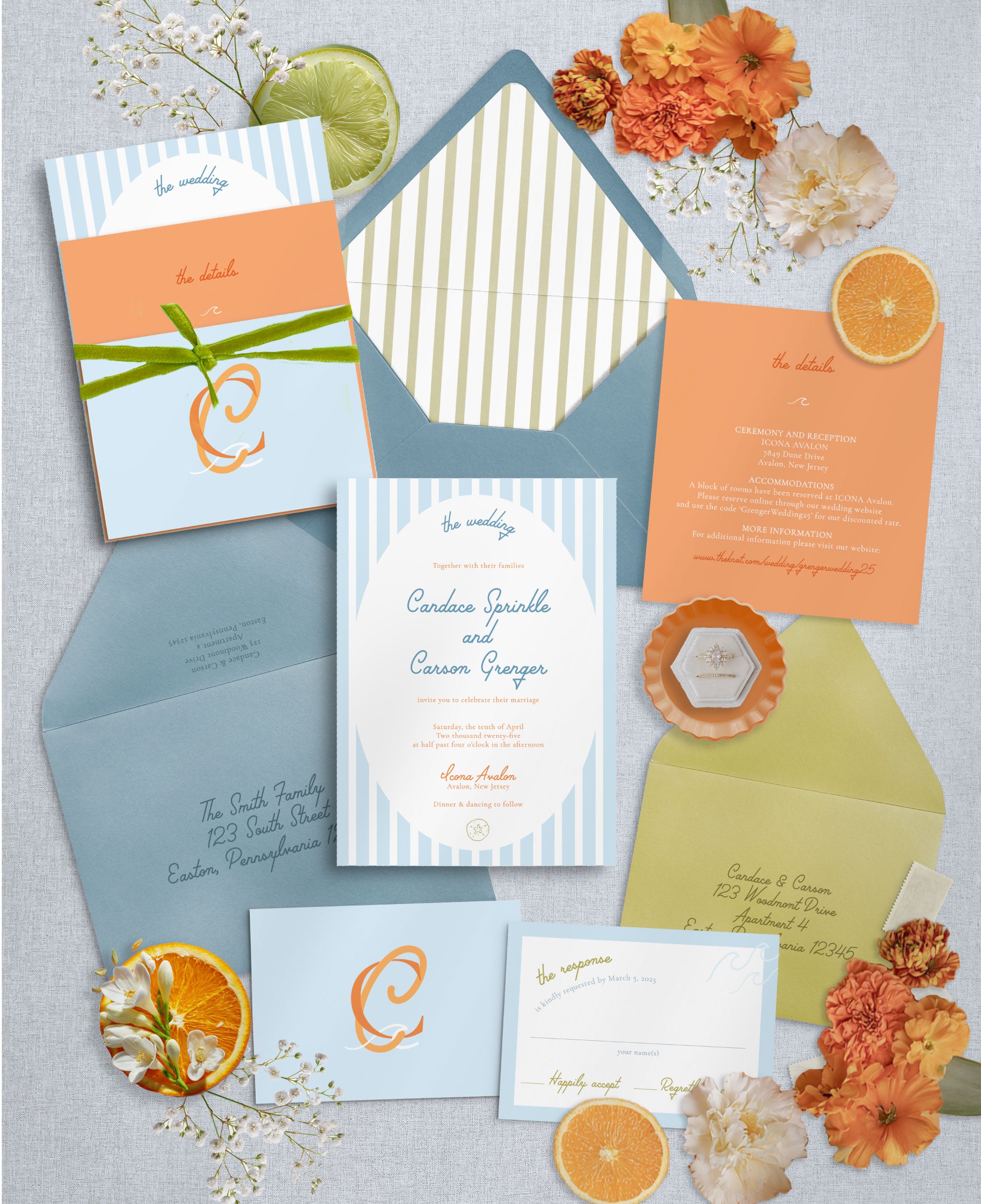 Palm Springs Wedding Invitation Set