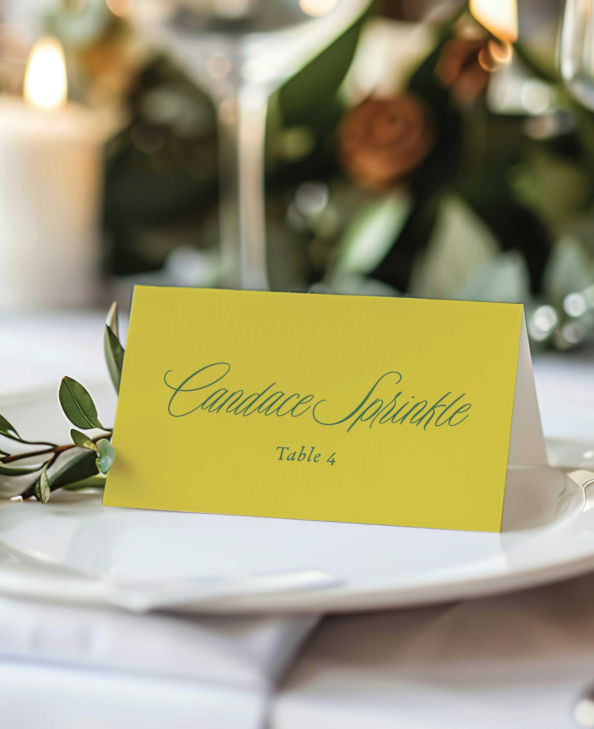 Anthurium Bliss Wedding Escort Cards