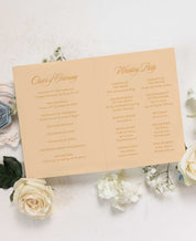 Anthurium Bliss Wedding Ceremony Program