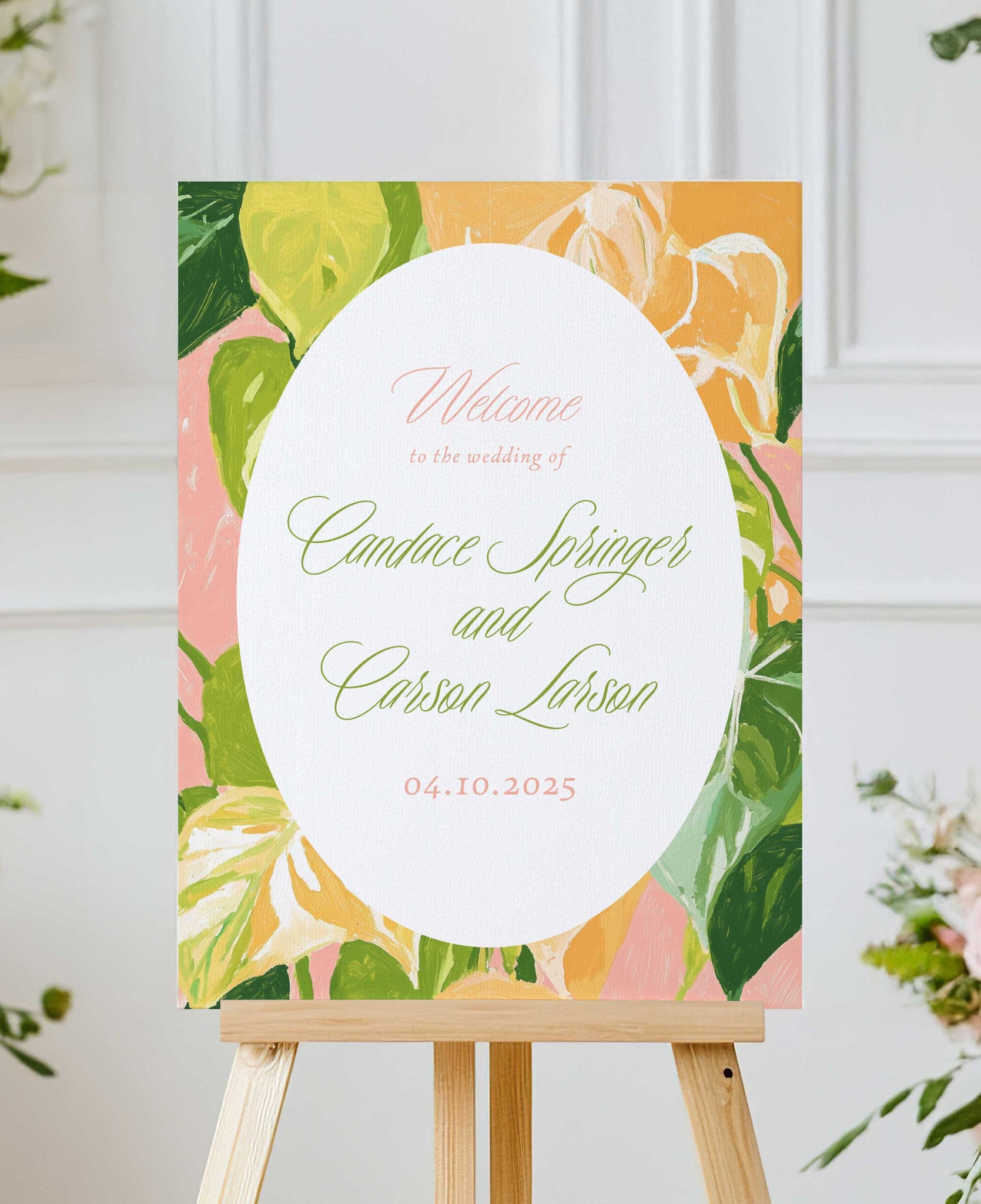 anthurium font Anthurium Bliss Wedding Welcome Sign
