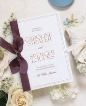 Autumn Elegance Wedding Ceremony Program