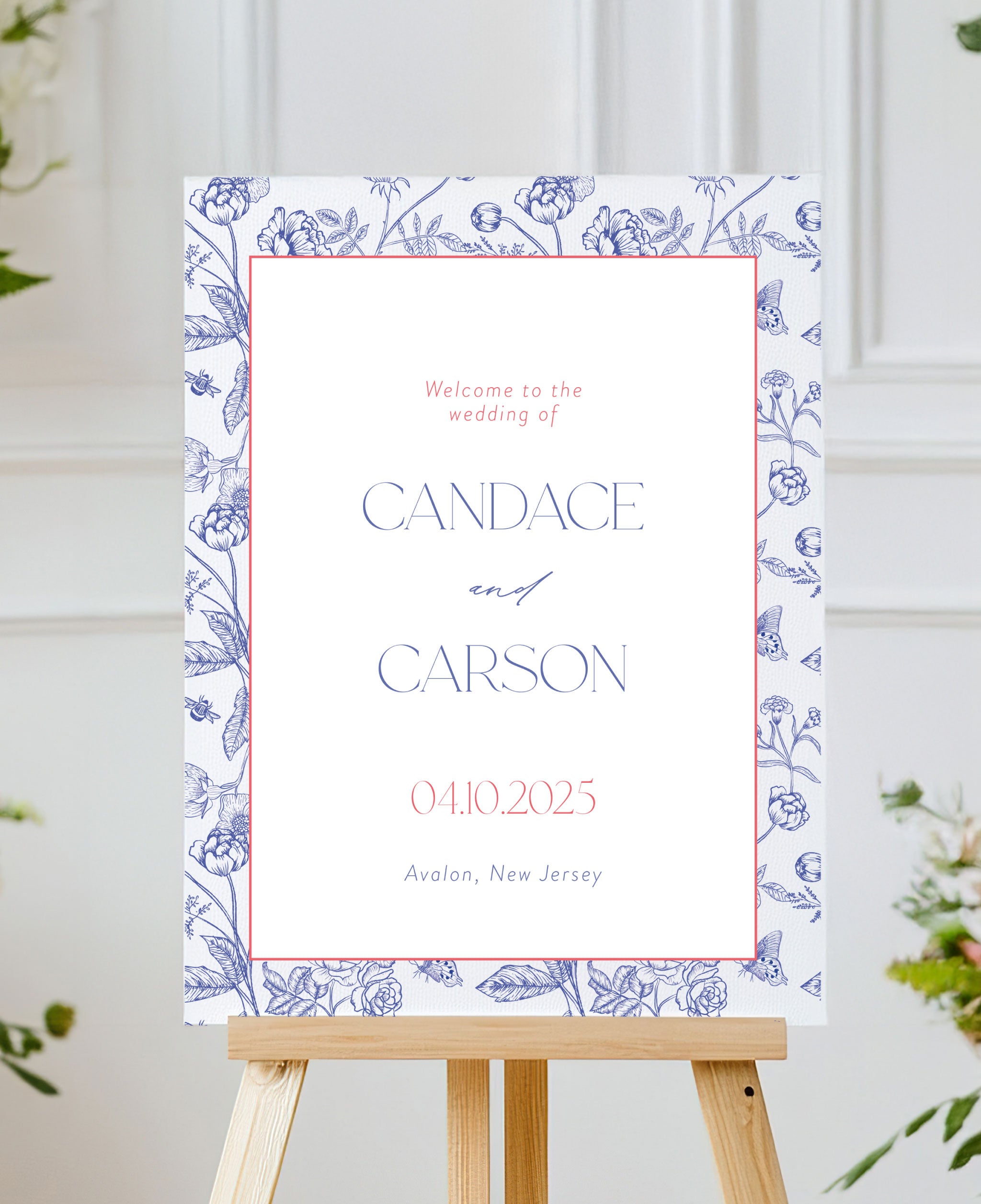 Boldly Bright Wedding Welcome Sign