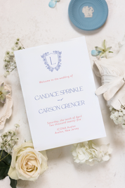 Boldly Bright Wedding Ceremony Program