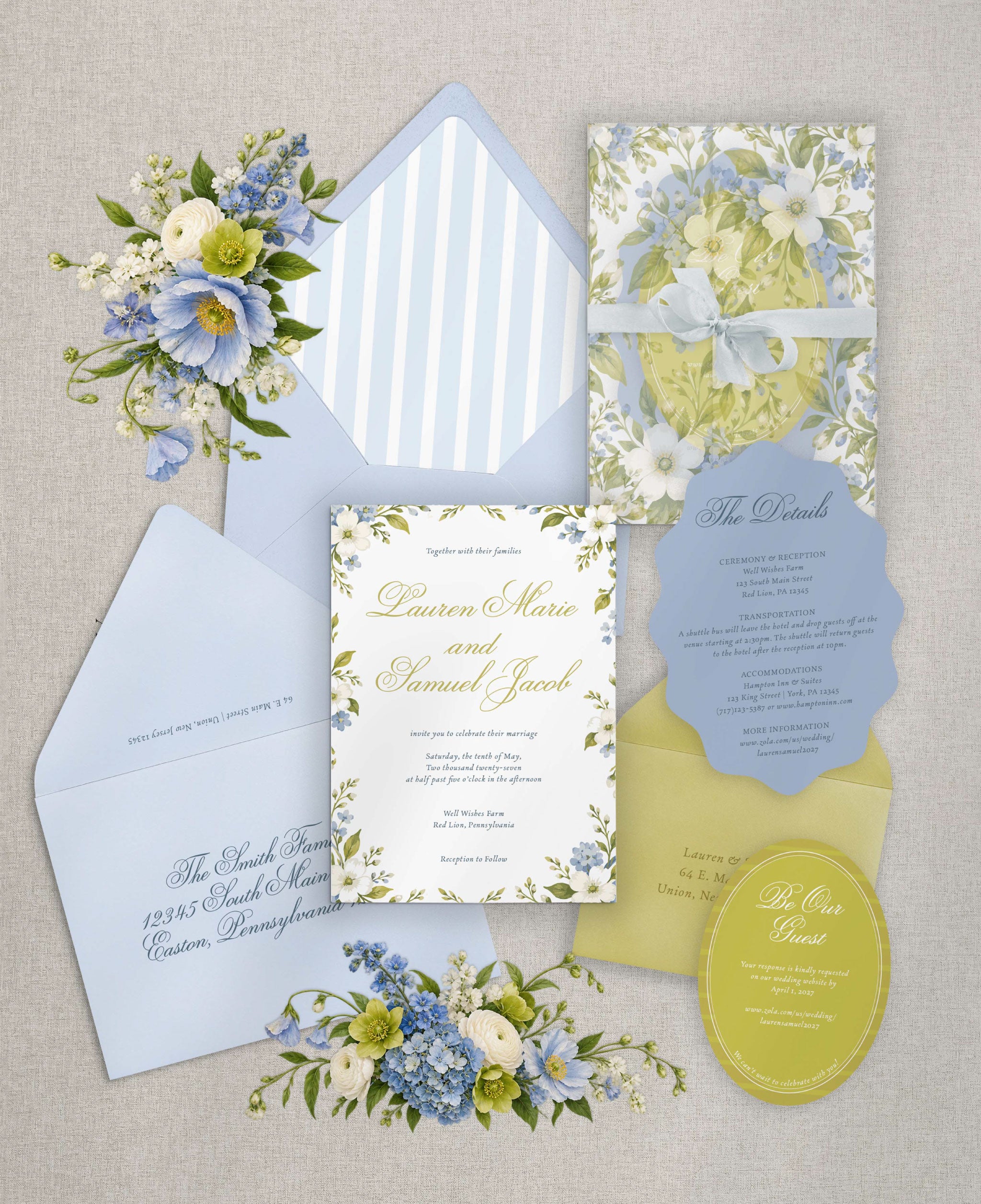 The Laurel Wedding Invitation Set