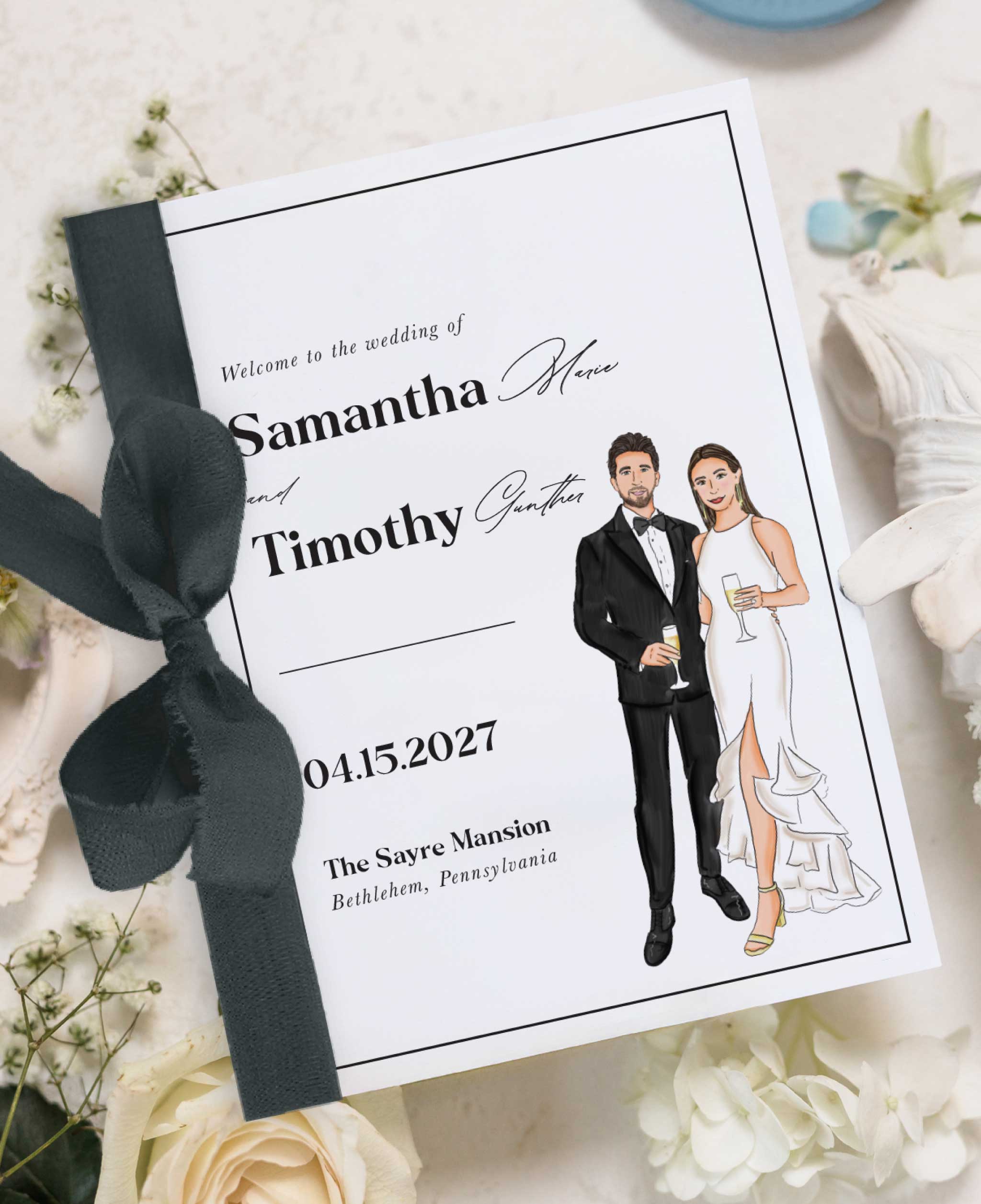 The Keepsake Portrait Wedding Ceremony Program