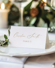 Golden Hour Wedding Escort Cards