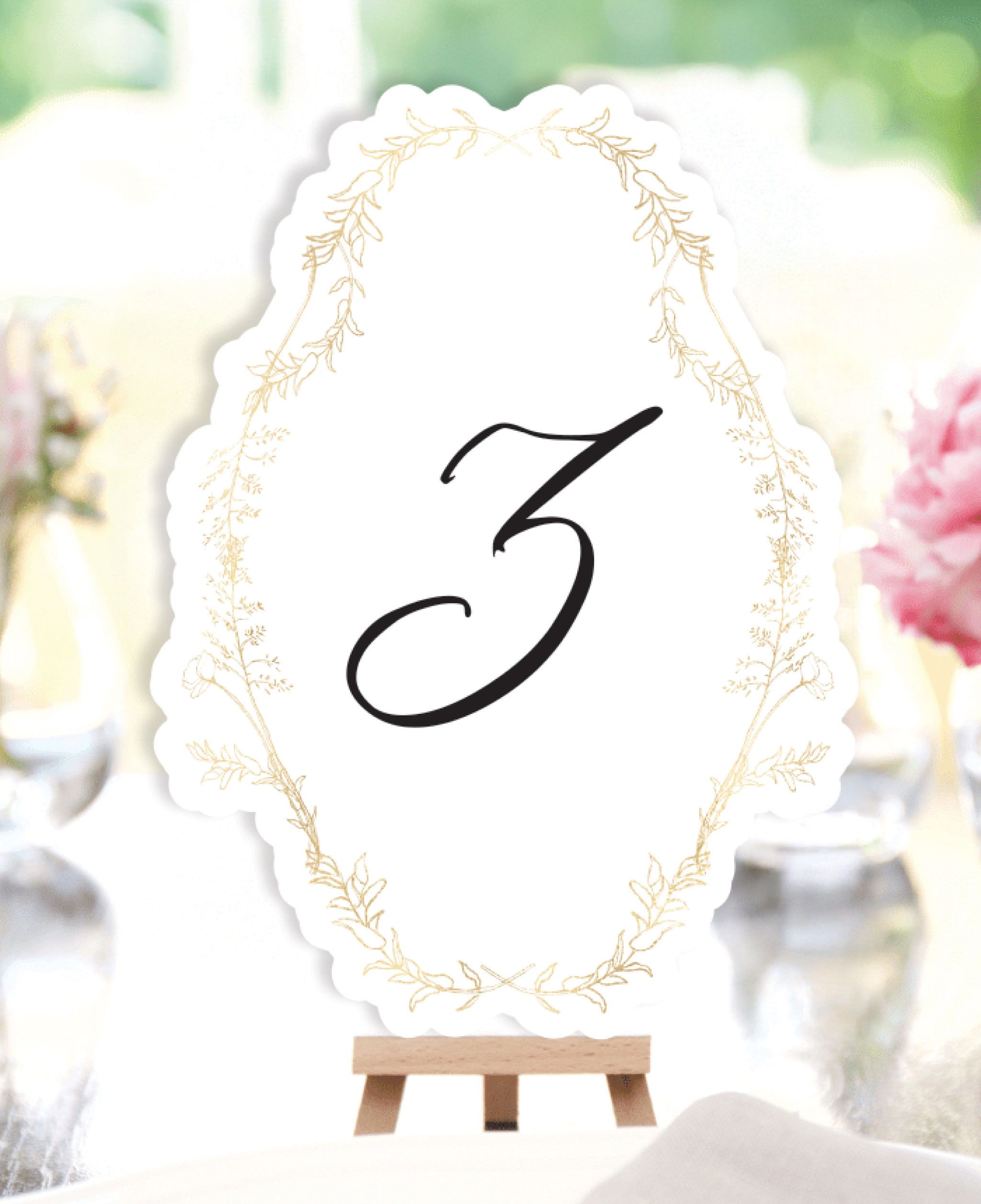 Golden Hour Wedding Table Numbers