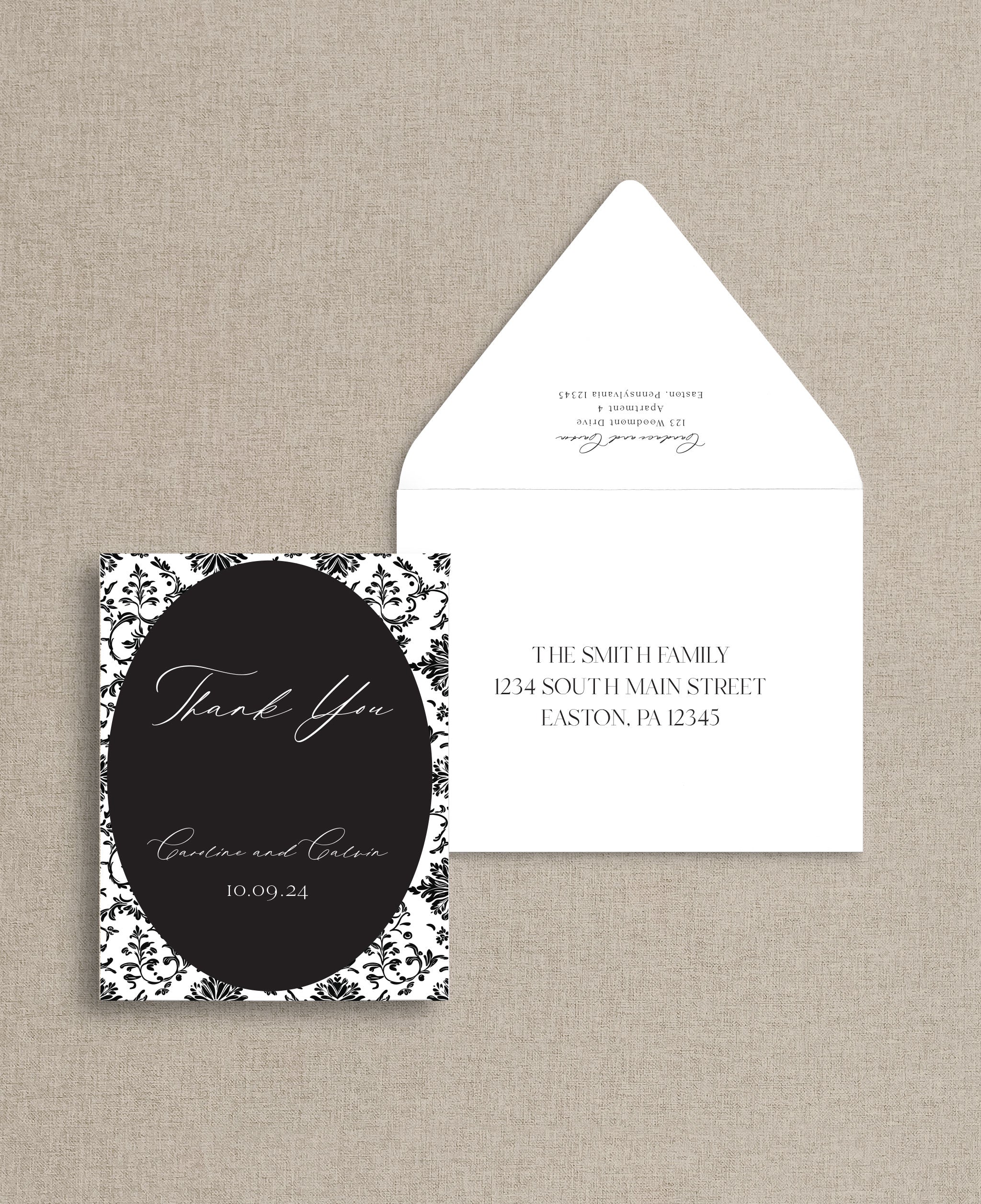 Ink and Ivory Thank You Cards