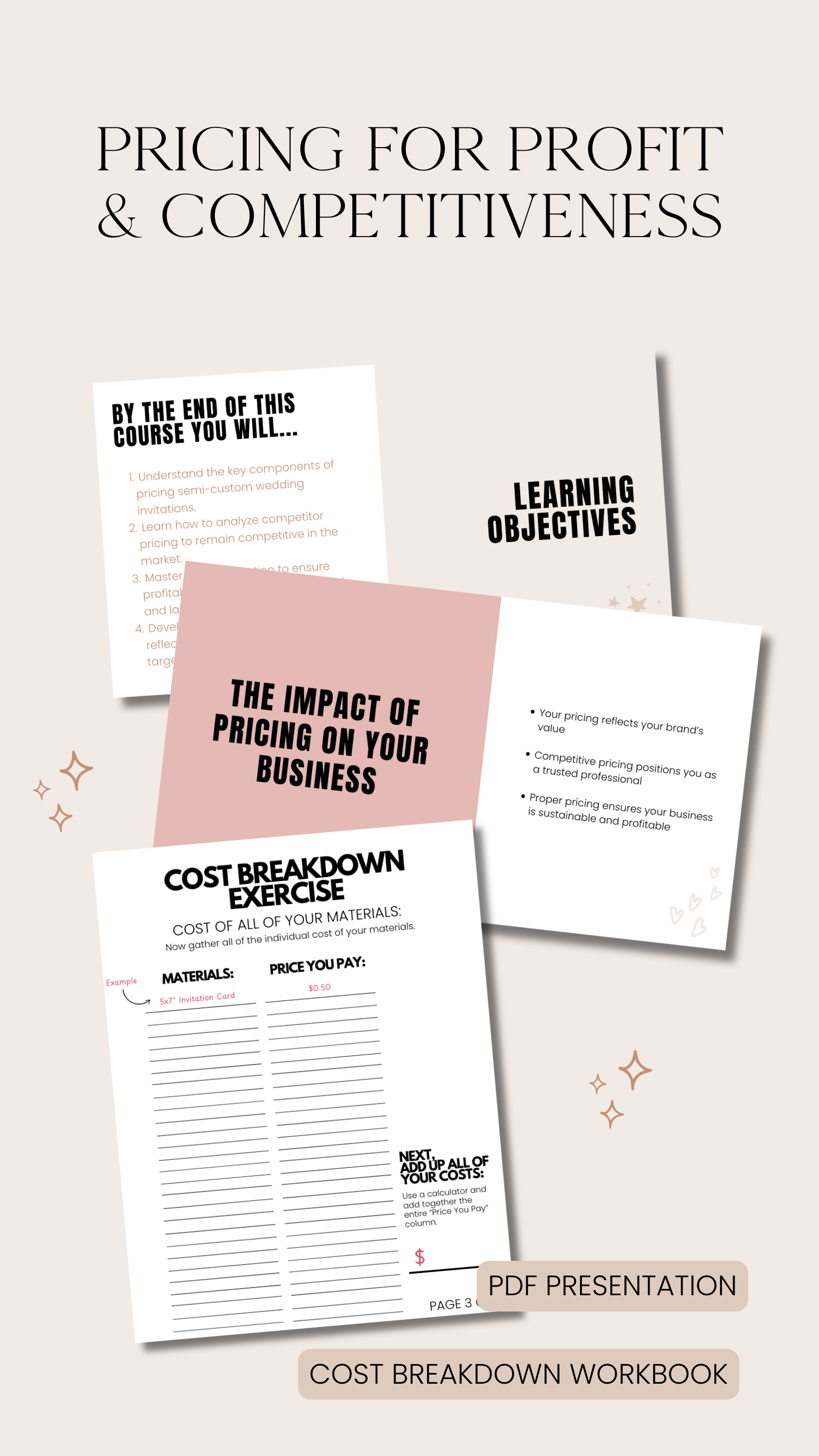 Pricing for Profit and Competitiveness MINI COURSE
