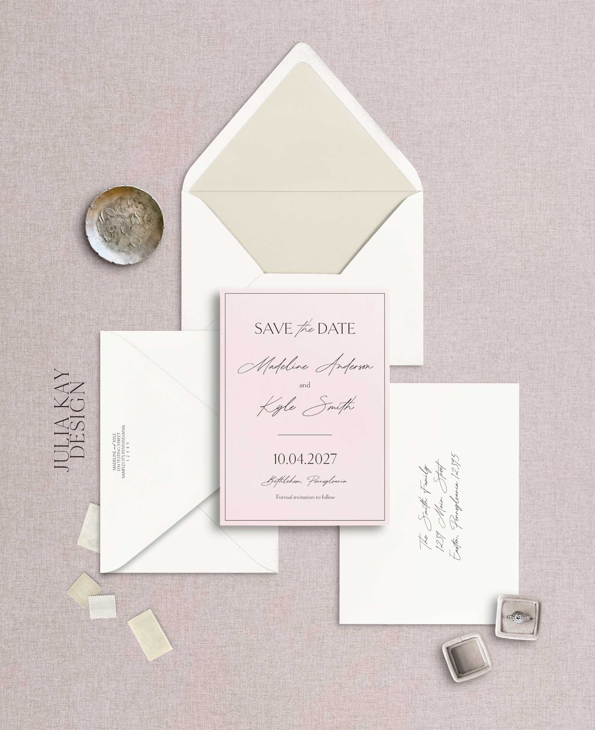 Modern Garden Party Save the Dates