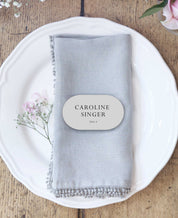 Modern Stack Wedding Escort Cards