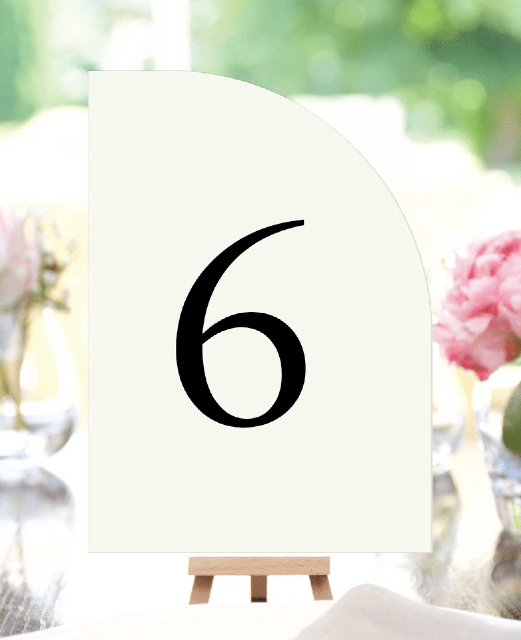 Modern Stack Wedding Table Numbers