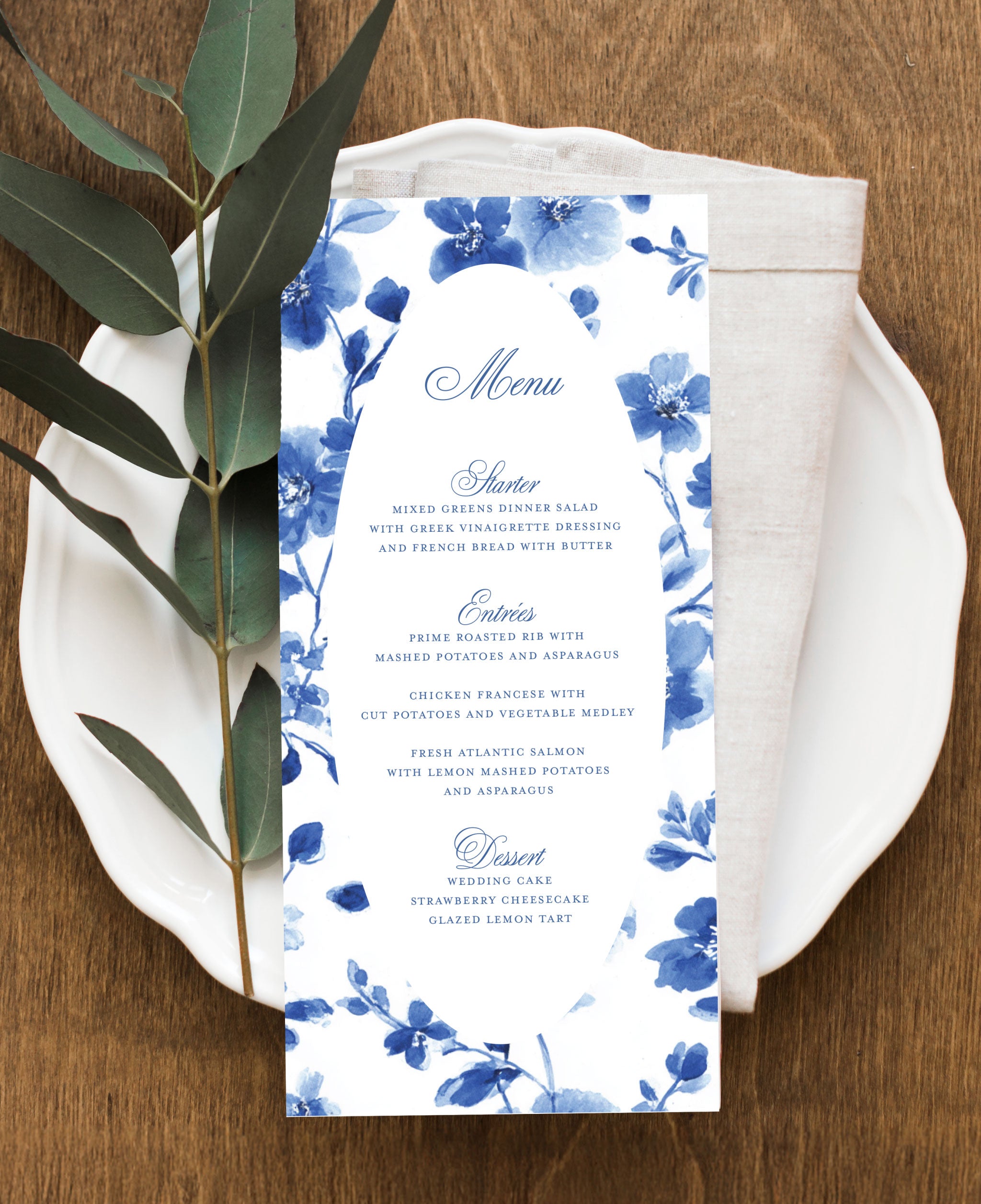 Morningtide Wedding Dinner Menu