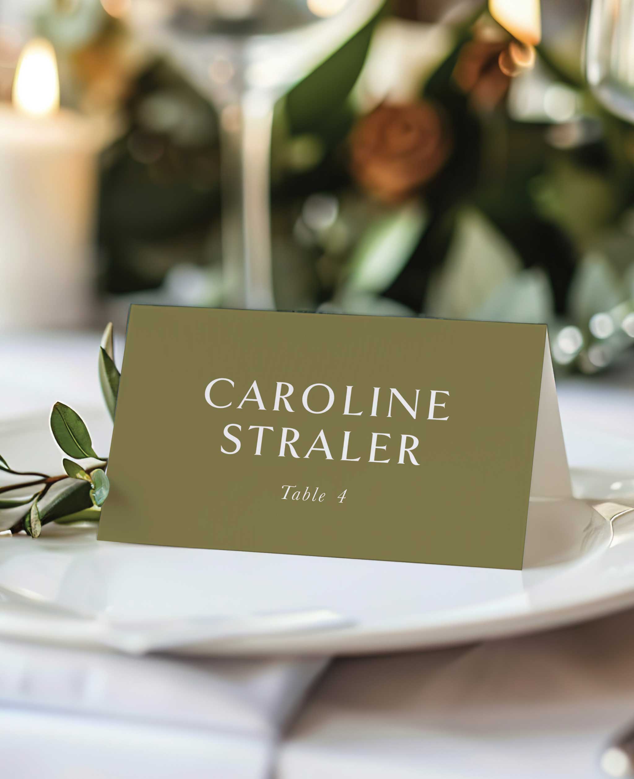 Blossom & Vow Wedding Escort Cards