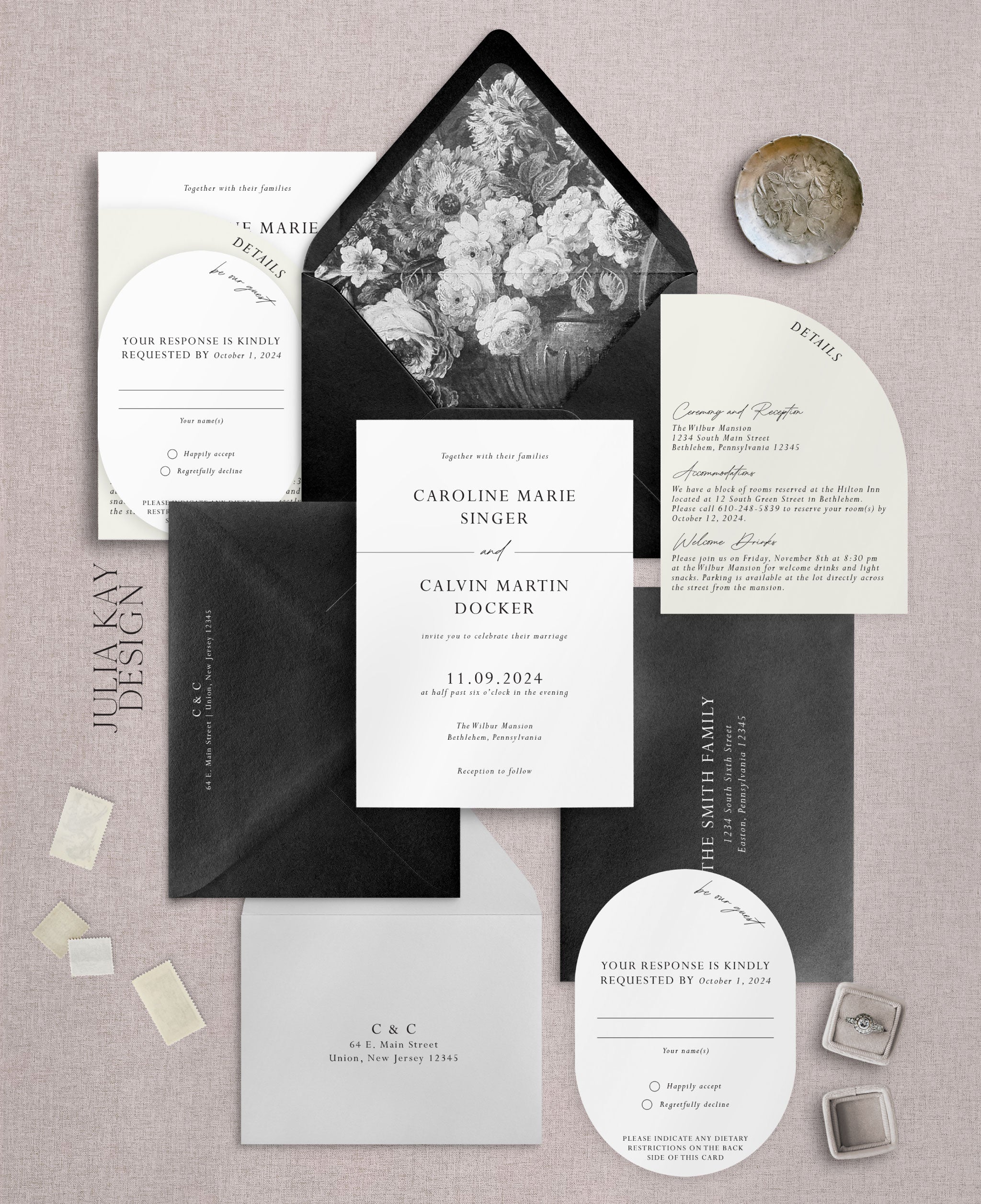 Modern wedding invitations 60 photos - Vianawedding.com