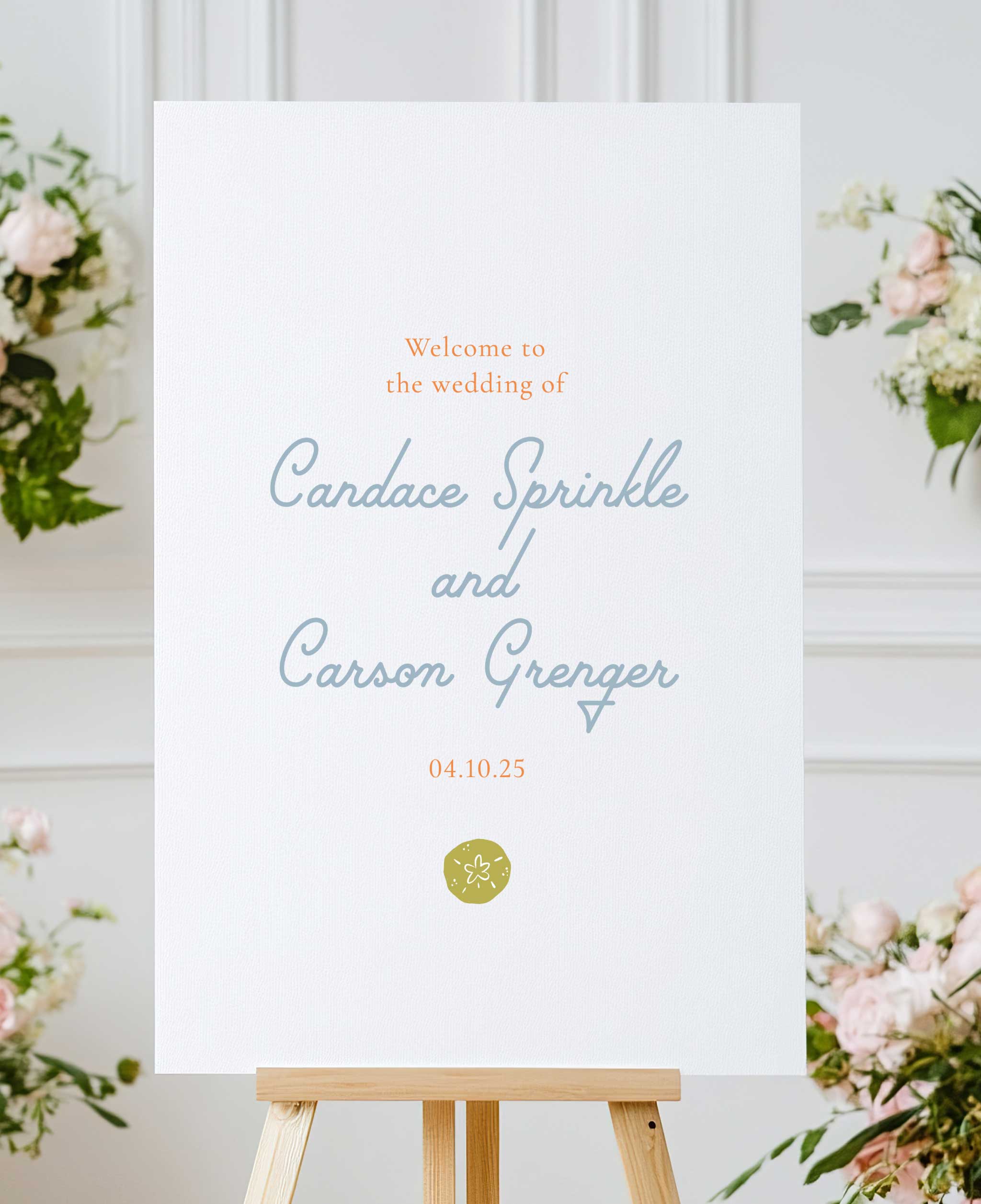 Palm Springs Simplicity Wedding Welcome Sign