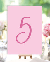 The Poppy Wedding Table Numbers
