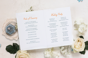 Palm Springs Wedding Ceremony Program
